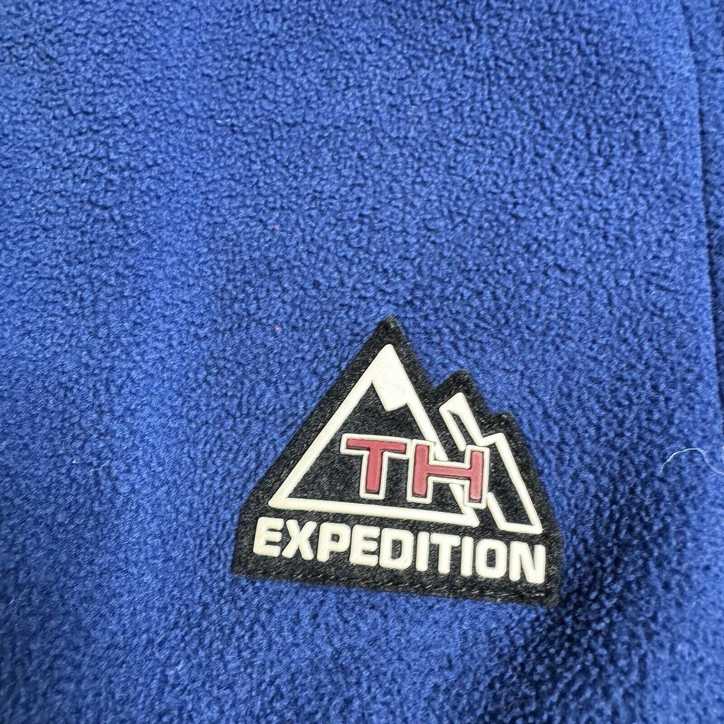 Vintage Tommy Hilfiger Expedition Fleece Pullover Jacket Half Zip L/XL BLUE