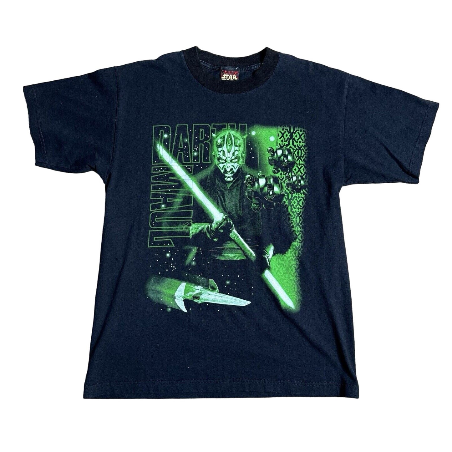 Vintage Star Wars Episode 1 Darth Maul T-Shirt Men Size L Black