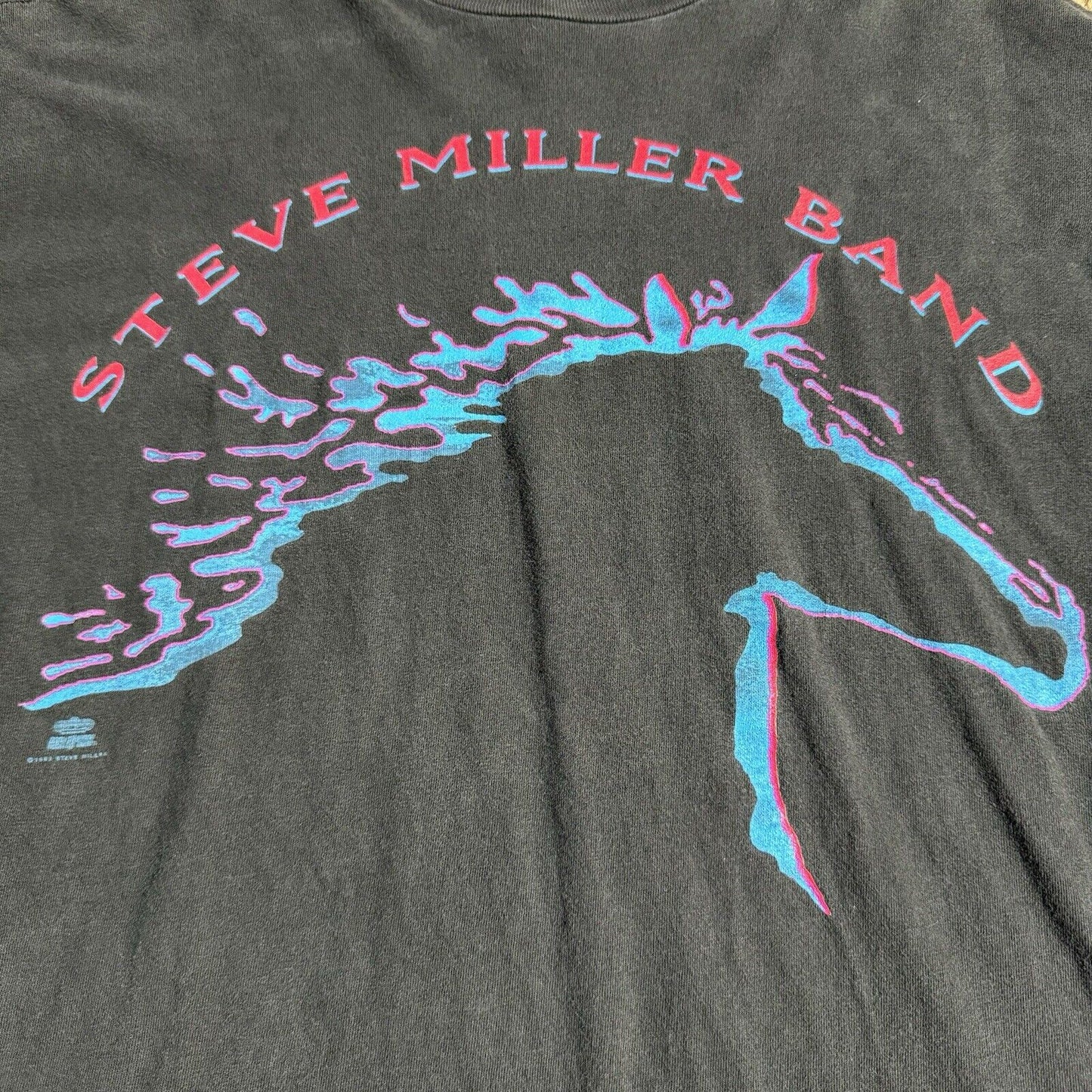 Vintage 1993 Steve Miller Band T-shirt Size XL Winterland Black