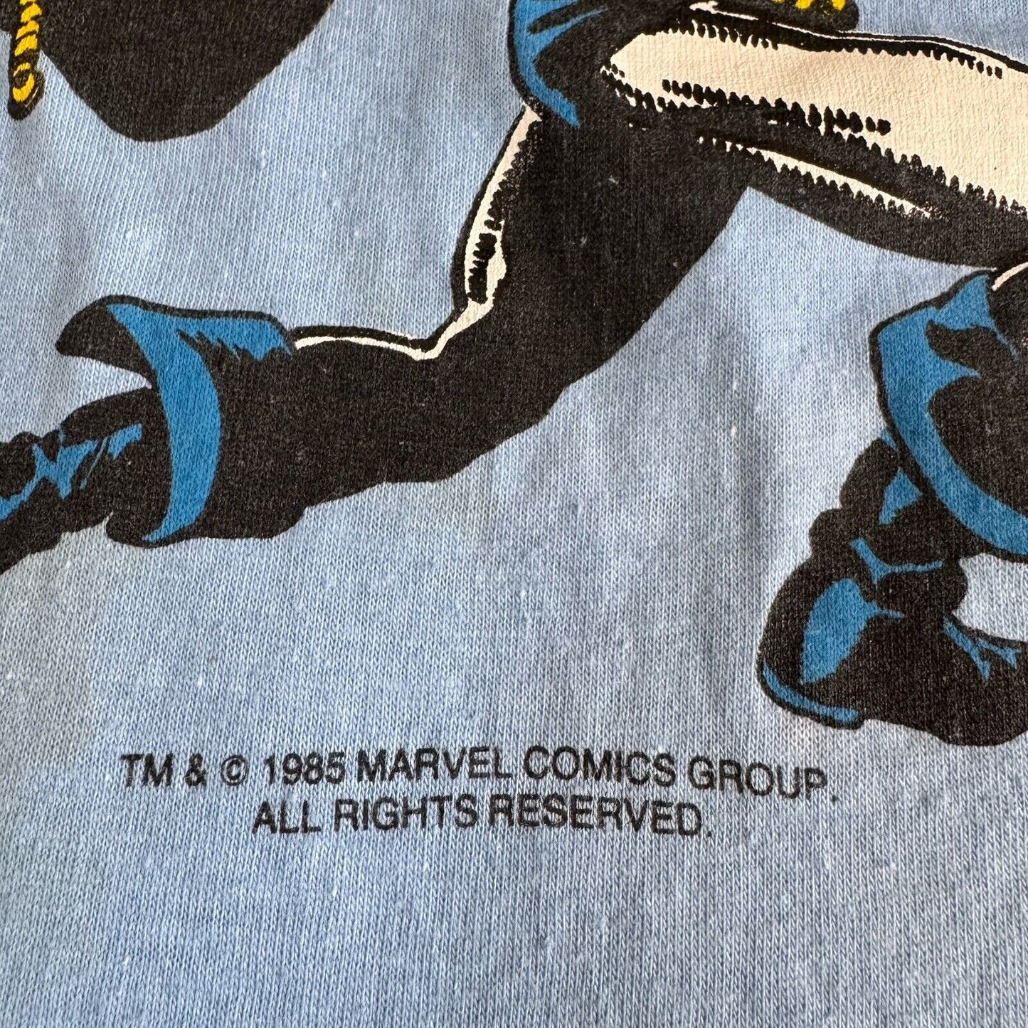 Vintage 1985 Marvel Comics The Black Knight T-shirt Size Med