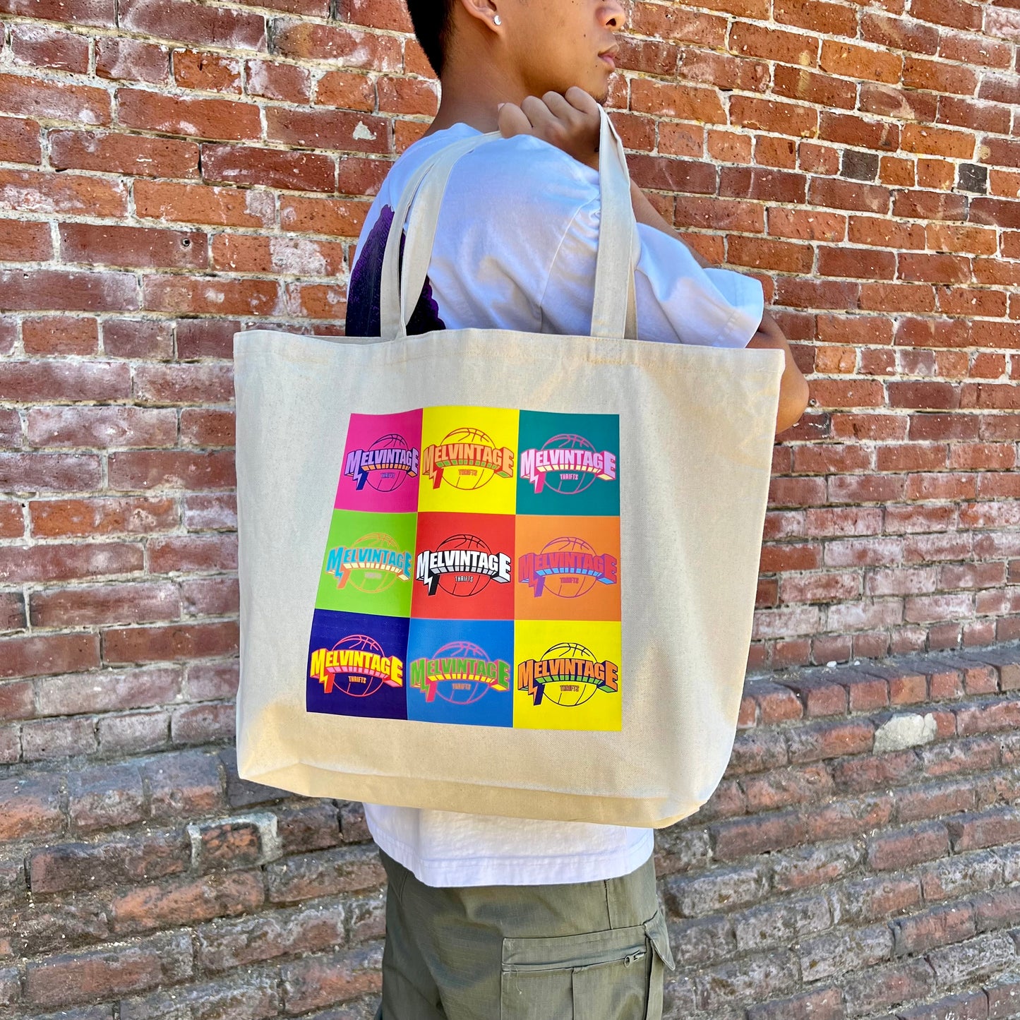 01 Melvintage Andy Warhol Inspired Tote Bag
